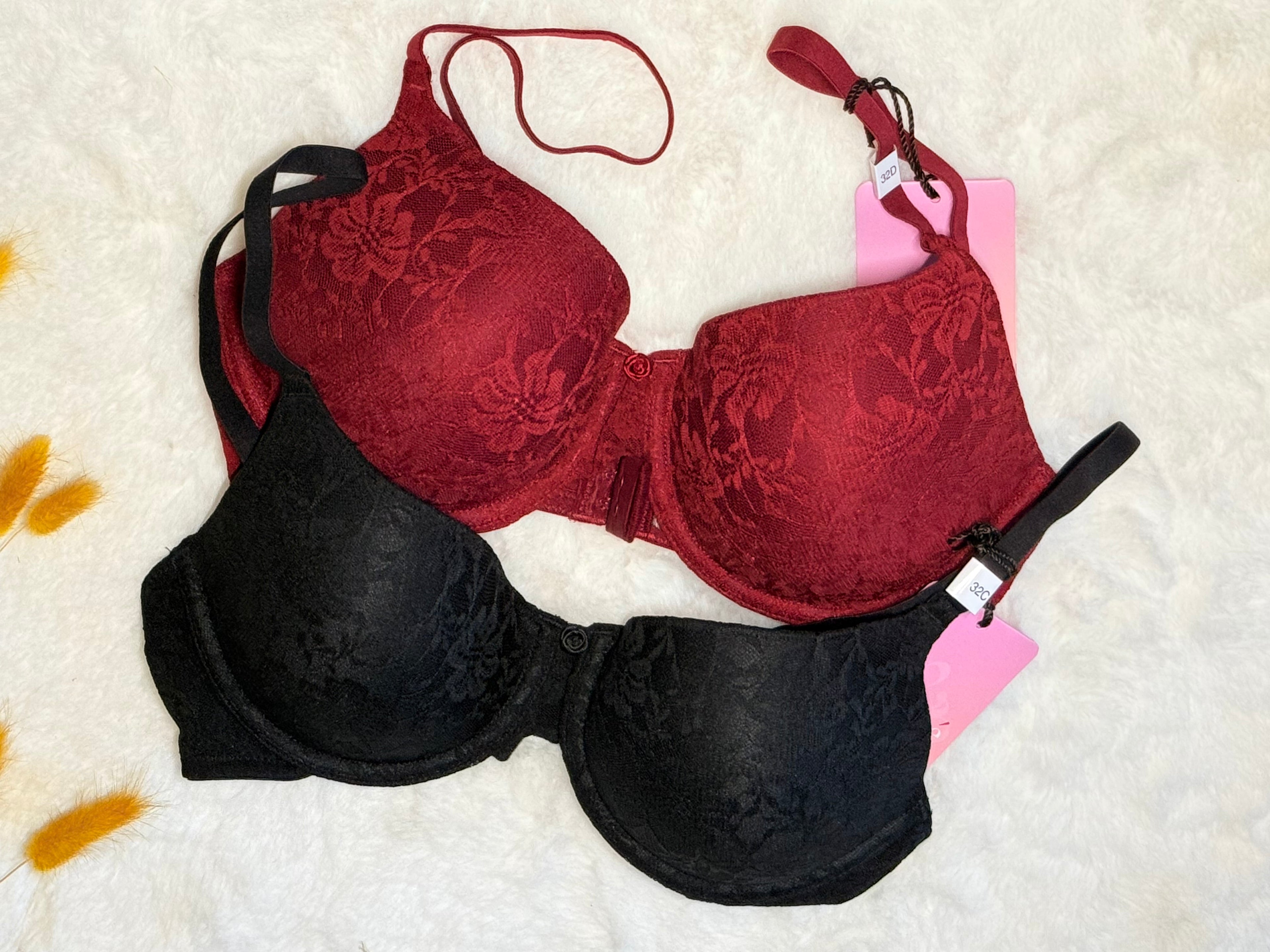 iorah Floral Romance Bra detail of delicate floral appliqué