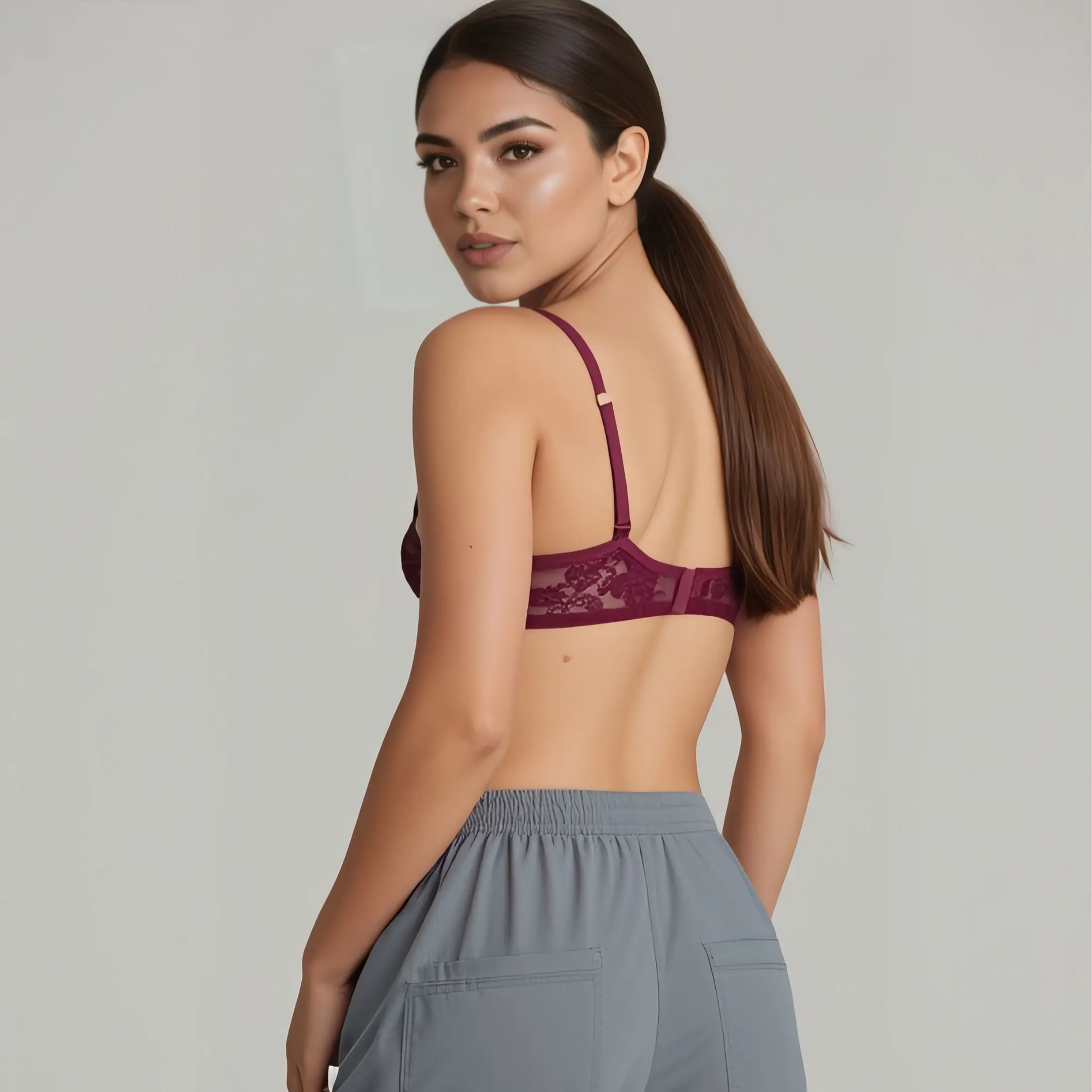  Liorah Floral Romance Bra side view highlighting feminine design