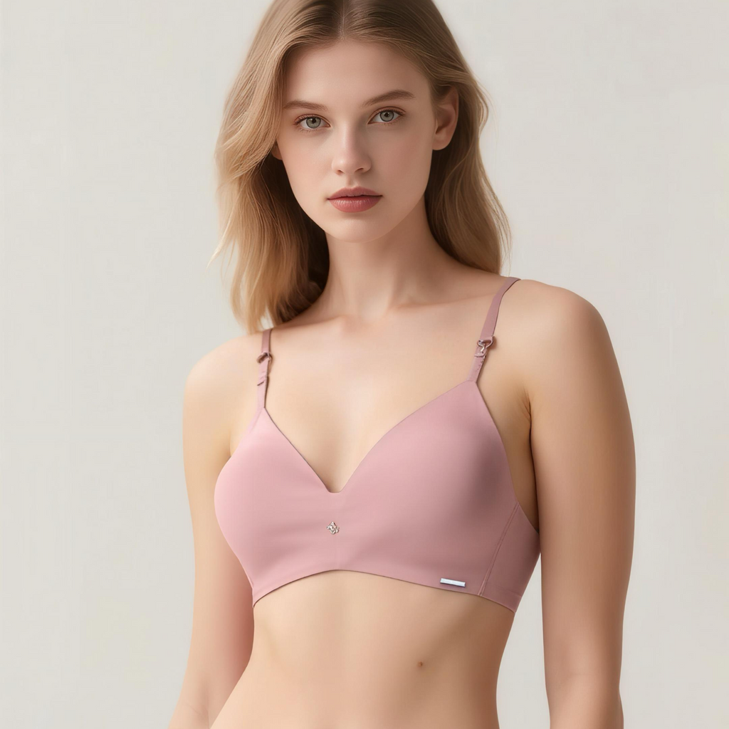 Everyday Bliss Bra detail of soft fabric and construction