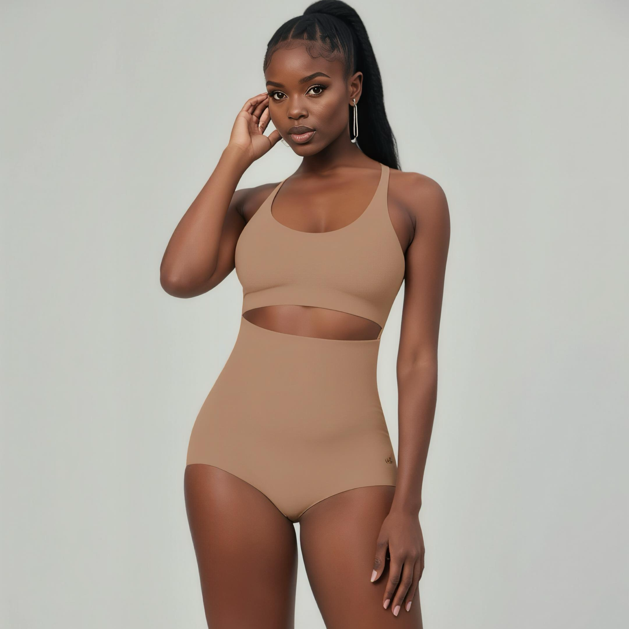 Liorah Refine Shape Brief in nude - front view showing shaping design